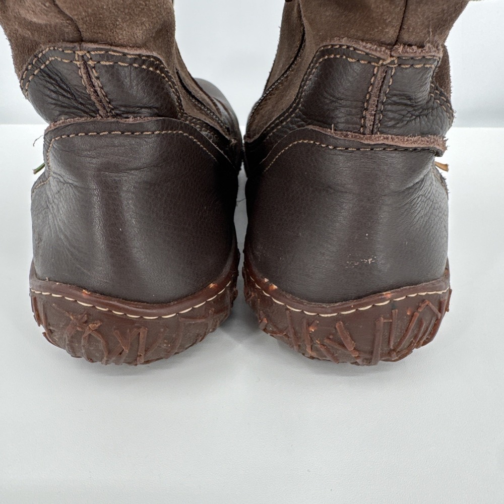 El Naturalista Nido Booties Women's Size 40 Brown Suede & Leather Sherpa Lined - Picture 6 of 13